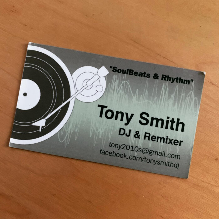 DJ Tony Smith - Business Card